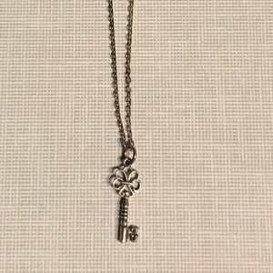 Sterling Silver Key Necklace